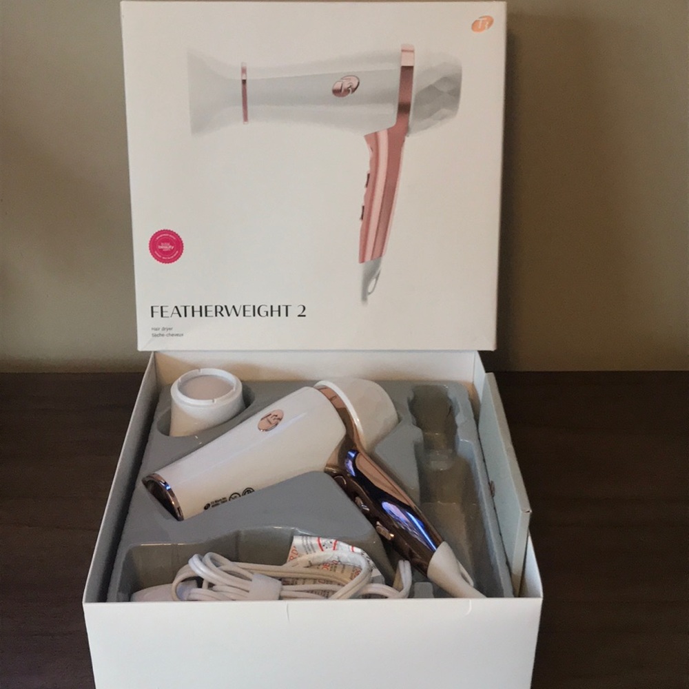 T3 Featherweight 2 Hair Dryer White & Rose Gold